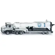 SIKU Raumfahrt-Missions-LKW mit Raketen-Anhänger 1/87