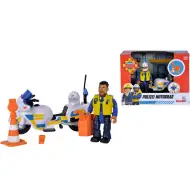 Sam der Feuerwehrmann: Malcolm Motorradpolizist Figurenset - Simba Toys