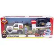 Sam der Feuerwehrmann: VET 4x4 mit Anhänger und Lizzie Figur Spielset - Simba Toys