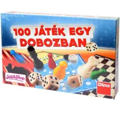 Sammlung von 100 Gesellschaftsspielen in einer Box.