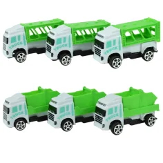 Sanitation Truck: 12-teiliges Müllwagen-Set 1/64 Bild 3