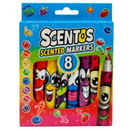 Scentos duftende Filzstifte in leuchtenden Farben, 8er-Set