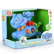 Schaukelnder Elefanten-Babyspielzeug mit Licht- und Toneffekten