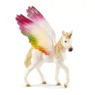 Schleich: Geflügeltes Regenbogen-Einhorn Fohlen Figur (70577)