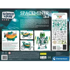 Science & Play: 3-in-1 baubare Weltraumbergbau-Roboter - Clementoni Bild 5