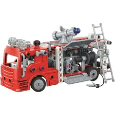 Science & Play: Mechanik-Werkstatt – Feuerwehrwagen-Baukasten – Clementoni Bild 2