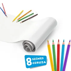 Selbstklebende Malrolle mit 8 Buntstiften - Carioca Bild 2