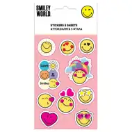 Smiley selbstklebendes Aufkleberset 8x12cm Bogen 5 Stück