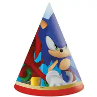 Sonic Partyhüte 6er-Set