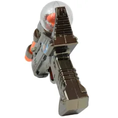 Space Warior: Metallische elektrische Weltraumwaffe mit Licht und Ton 24 cm Bild 3