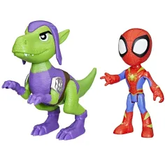 Spidey und seine erstaunlichen Freunde: Spidey und Goblin Dino-Netz Actionfiguren-Set - Hasbro Bild 2