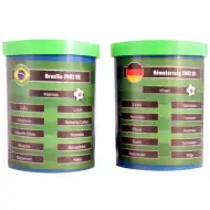 Spiel das Finale der Fußball-Weltmeisterschaft 2002 noch einmal! Brasilien-Deutschland Tischfußball-Set mit Geschenkteam.