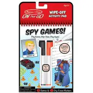 Spionagespiel-Beschäftigungsheft mit abwischbaren Seiten
