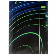 Spirit: Blue Stripes Gummibandmappe A/4