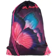 Spirit: Butterfly lila-rosa Schmetterlings-Turnbeutel, Sportbeutel 33x47cm