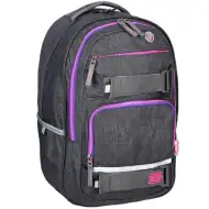 Spirit: Campus grauer und pinker abgerundeter Schulranzen, Rucksack