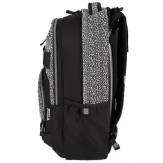 Spirit: Campus schwarz-weiße, abgerundete Schultasche, Rucksack 46x32x19cm Bild 2