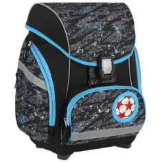 Spirit: Fußball 3D gemustertes ergonomisches 5-teiliges Schulranzen-Set mit LED-Beleuchtung 34x22x41cm Bild 3