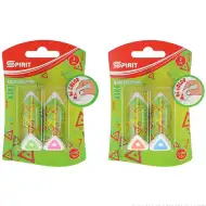 Spirit: Kiki dreieckiger Radiergummi in verschiedenen Farben, 2er-Set