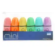 Spirit: Mini Pastell Textmarker-Set 6-tlg.
