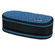 Spirit: My Bag blau und schwarz zweifach unterteiltes ovales Federmäppchen