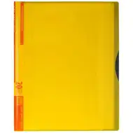 Spirit: Neon-gelbe A4-Präsentationsmappe mit 20 Fächern