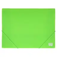 Spirit: Neon grüne Kunststoff-Gummimappe A4
