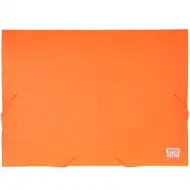 Spirit: Neon-orange Kunststoff-Gummiband-Ordner A4