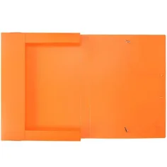 Spirit: Neonorange Kunststoff-Heftbox mit Gummiband A4 Bild 2