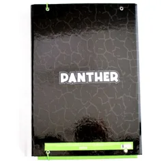Spirit: Panther schwarze Panther-Muster Gummizug-Heftbox in A4-Größe Bild 2