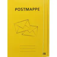 Spirit: Postmappe gelber Karton Gummibandmappe A4