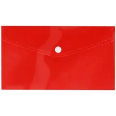 Spirit: Rote Dokumentenmappe mit Druckknopfverschluss 235 x 115 mm