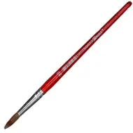 Spirit: Roter Holzgriff spitzer Pinsel Größe 20 1 Stück