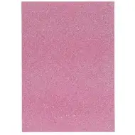 Spirit: Selbstklebender glitzernder Dekorationsschaumstoff in Rosa, A4, 1 Stück