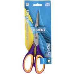 Spirit: Soft Grip Student Schul- und Büroschere mit 21 cm Edelstahlklinge in verschiedenen Farben, 1 Stück Bild 2