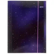 Spirit: Soft Purple sternenbesetzte Gummimappe A/4