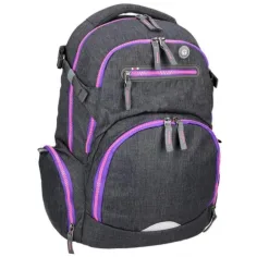 Spirit: Stinger dunkelgrau-lila Premium ergonomischer Schulrucksack 26x32x44cm Bild 2
