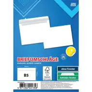 Spirit: Weißer Umschlag B5 25x17cm 10er-Pack