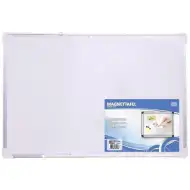 Spirit: White Board an der Wand montierbare weiße Magnettafel mit Aluminiumrahmen 60x80cm