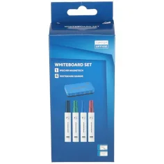 Spirit: Whiteboard-Marker mit Tafelwischer, 4+1er-Set