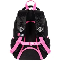 St.Right Black Glitter Schulranzen, Rucksack BP26 39x27x17cm Bild 2