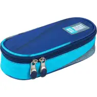 St.Right Blau schattiertes ovales Federmäppchen 23cm