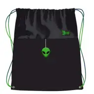 St.Right Green Power Alien Turnbeutel, Sportbeutel 43x34 cm