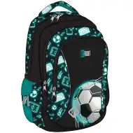 St.Right Neon Fußball-Schulranzen, Rucksack BP26 39x27x17 cm
