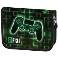 St.Right Neon Gamer-Muster Federmäppchen zum Aufklappen PC03 20,5x14x3,5cm