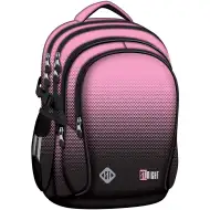 St.Right Pink Gradient rosa-schwarz verlaufender Schulrucksack, Rucksack BP01 43x32x21 cm