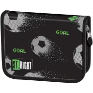 St.Right Pixel Fußbälle Fußball aufklappbares Federmäppchen PC03 20,5x14x3,5cm