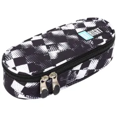 St.Right Race Check ovales Federmäppchen PC01 23×9,5×6 cm