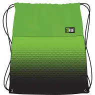 St.Right Turnbeutel mit grünem Farbverlauf, Sportbeutel 34x43 cm