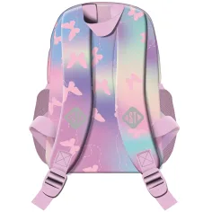 St.Right rosa Schmetterlings-Schulranzen, Rucksack BP70 32x22x11,5 cm Bild 2
